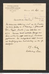 k.k. naturhistorisches Hofmuseum, Intendanzakten 1885-1896 (Hauer), Aktenzahl Z.543/1890, Seite 1